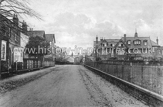 York Road and Grammer School, Earls Colne, Essex. c.1917